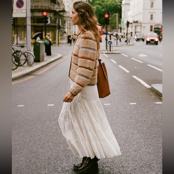 NWT Christy Dawn Leandra Cardigan in Kaleidoscope Stripe size XS 💙♥️💚💛🧡 - Picture 6 of 6